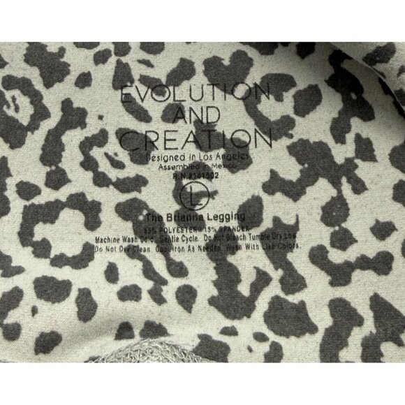 Evolution & Creation Leggings 4PC Hamsa Hand, Animal Print, Skull, Snake, Size L - Picture 12 of 16